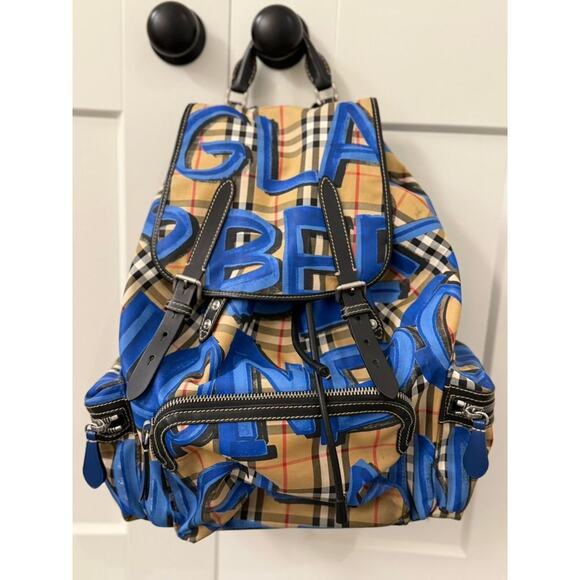 Burberry Graffiti Backpack MSRP $1790 - Picture 1 of 8